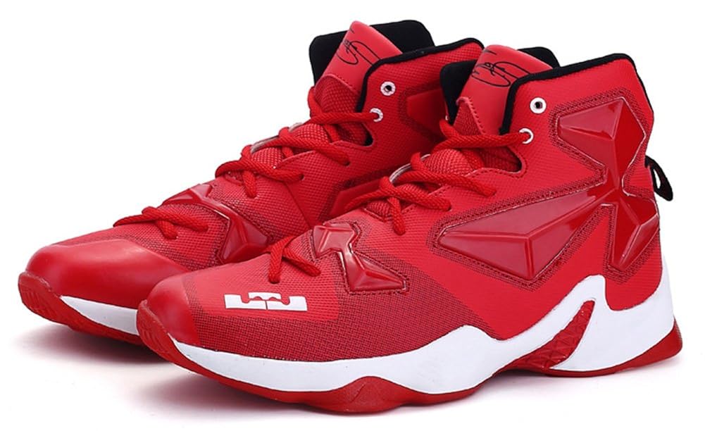 JiYe Performance Sports Shoes Men's Basketball Fashion Sneakers, Black