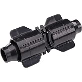 Raindrip S5600UB, Smart Loc Universal Coupling, Drip Irrigation Fitting for 1/2-Inch, 5/8-Inch, &amp; 0.710-Inch Supply Tubing and Dripline, Black
