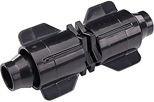Raindrip S5600UB, Smart Loc Universal Coupling, Drip Irrigation Fitting for 1/2-Inch, 5/8-Inch, & 0.710-Inch Supply Tubing and Dripline, Black