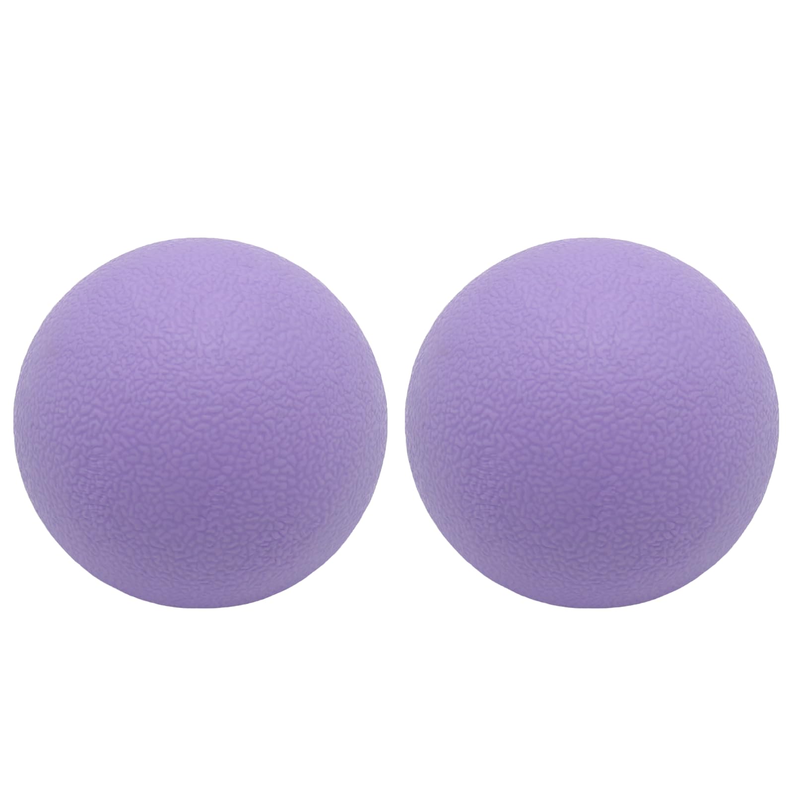Hard Lacrosse Massage Ball Pack of 2. Firm Trigger Point Ball for Yoga Physical Therapy Myofascial Release Muscle Relaxer Acupoint Massage