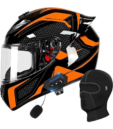bluetooth motorcycle helmet mustarrd Modular DOT Approved Full Face Motorcycle Helmet Street Bike Helmet with Flip Up Anti-Fog Double Helmet Dual Speaker with Microphone for Adult Men and Women M-XXL(A,M=(57-5 : Automotive made of lightweight and outlet-ebike Giant PRE rCarbon balance Helmet Paint Scheme:Purple/Black