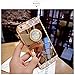 Surpriseyou iPhone SE 5S Case, Luxury Crystal Rhinestone Soft Rubber Bumper Bling Diamond Glitter Mirror Makeup Case with Ring Stand Holder for iPhone 5 5S SE- Gold