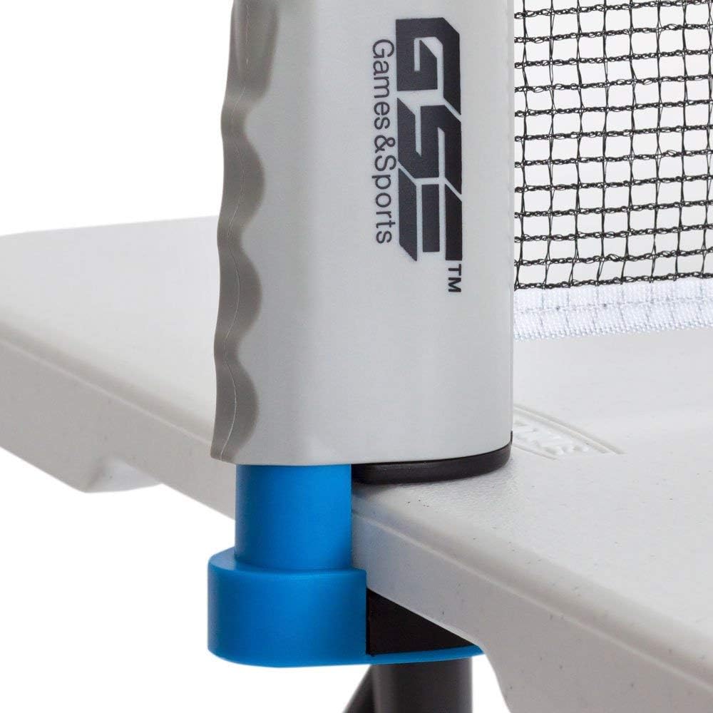 GSE Games & Sports Expert Anywhere Retractable Table Tennis Net and Post. Adjustable Replacement Ping Pong Net (4 Colors) (Gray) : Sports & Outdoors