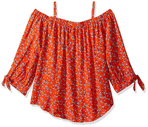Amy byer big girls  spaghetti strap off shoulder ditsy …