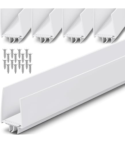Door Draft Stopper – 39" Cuttable Kerf/Channel Seal For Bottom Of Door, PVC Weather Stripping, Black