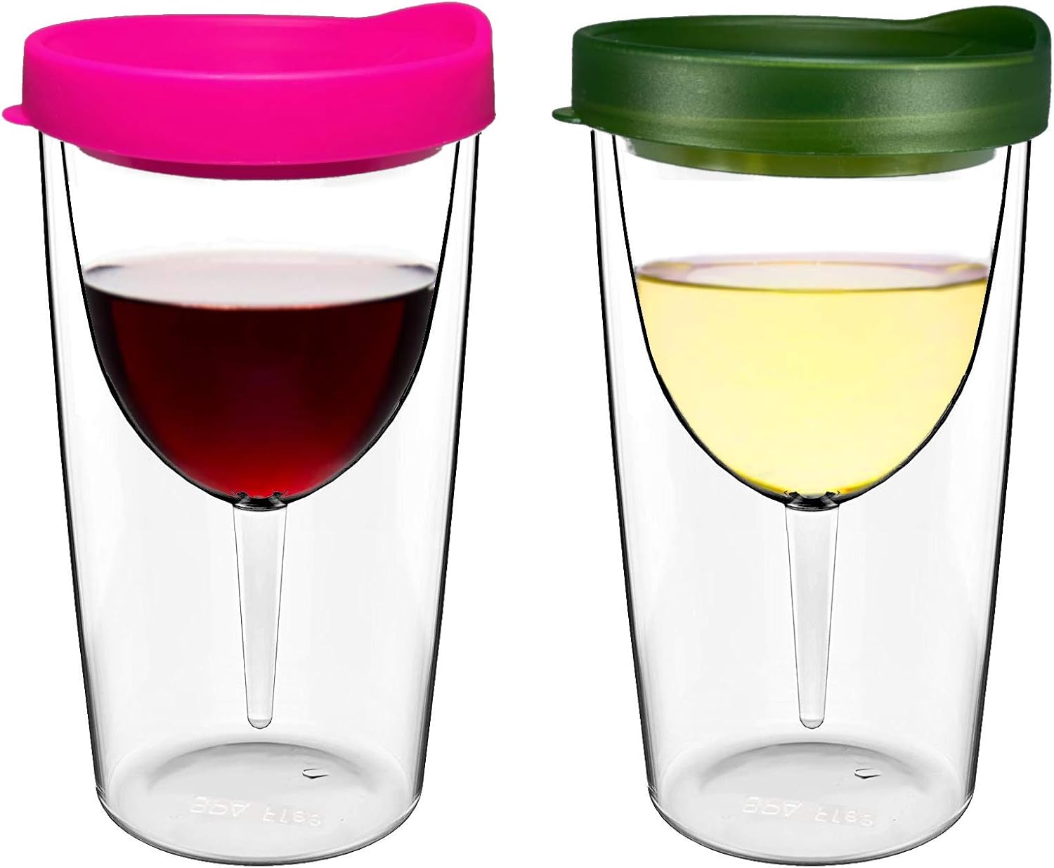 Insulated Wine Tumbler with Drink Through Lid 10 Ounce