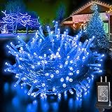 Blue String Lights Outdoor Christmas