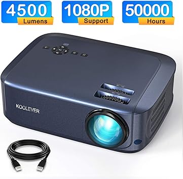 Video Proyector, 4500 lúmenes 1080P LCD Proyector Full HD con una ...