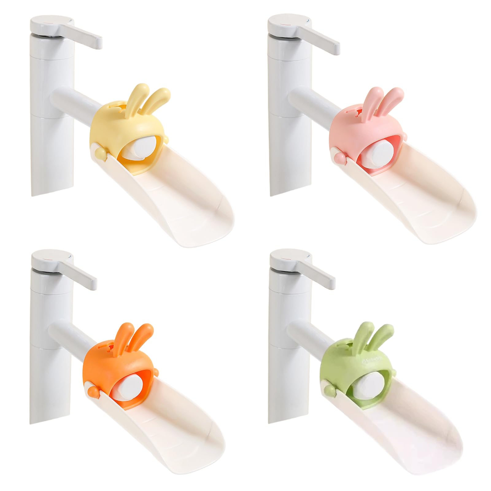 Photo 1 of Rabbit Faucet Extender 4PCS, Sink Extender for Toddlers, Kids Hand Washing, Suitable for Bathroom, Kitchen, Bathtub, Water Spout