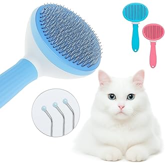 Escova Rasqueadeira Limpa e Tira Pelos Pet escova para gatos, escovas de limpeza autolimpantes para queda e cuidados dos Pelo