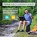 Ledeak Portable Folding Camping Stool, Foldable Telescopic Plastic Stool with Adjustable Height and Easy Carry Handle, 287 lbs Capacity for Kids Adults, Kitchen Bathroom Outdoor Fishingthumb 4