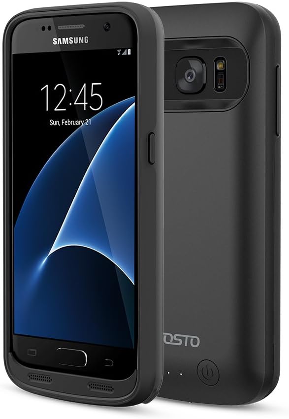 FOSTO Galaxy S7 Battery Case, Ultra Slim Portable Charger Galaxy S7 Charging Case,(Not fit Galaxy S7 Edge) 4500mAh External Rechargeable Protective Power Pack Juice Bank for Samsung Galaxy S7