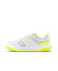 WILSON Women's Sneaker, White/Safety Yellow, 6