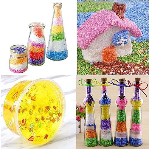 image for BLUBOON 36 Pack Slime Making Kit Supplies 6pack Foam Beads 51500pcs,10