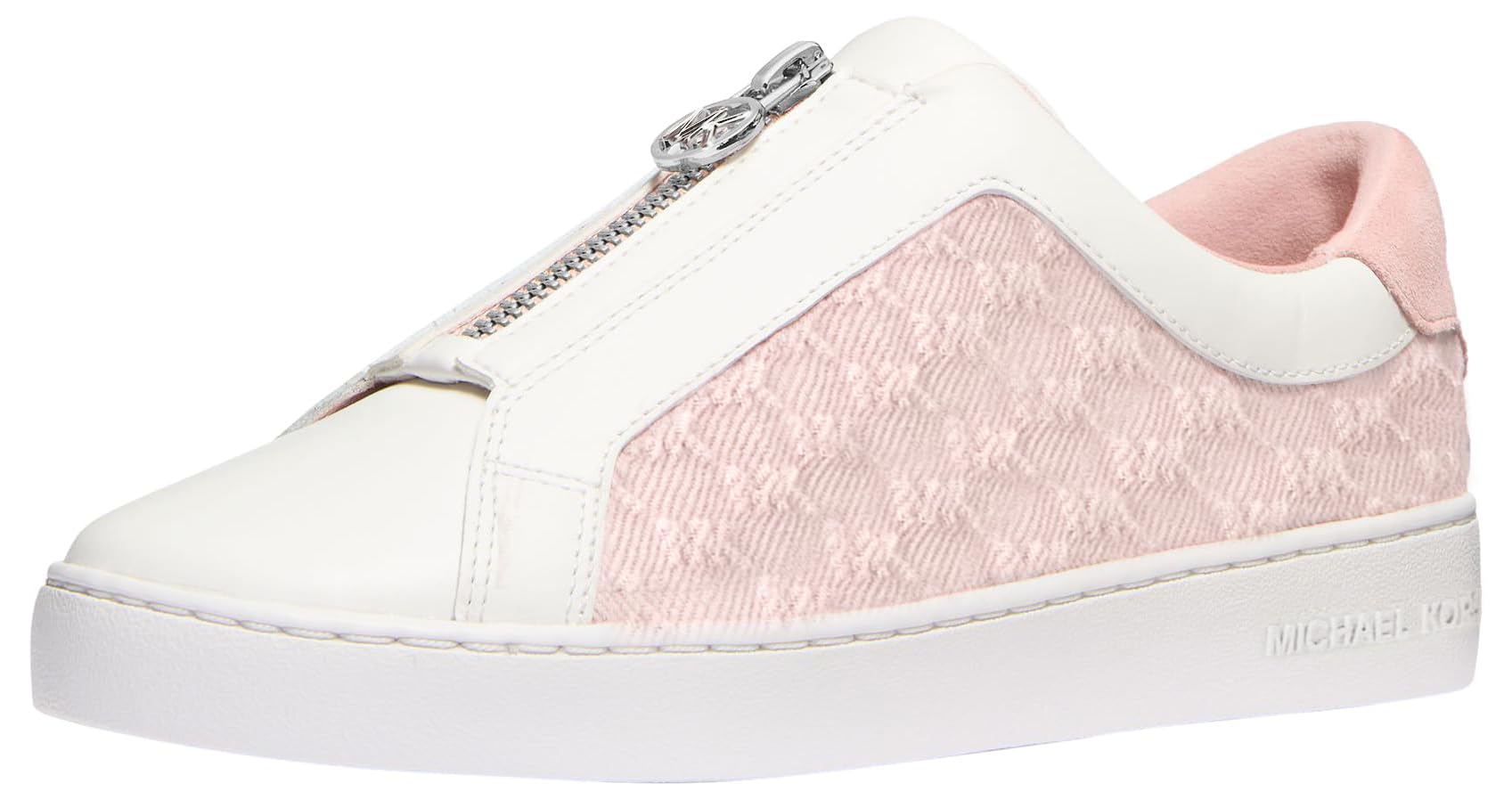 Michael Kors Women’s Keaton Zip Slip On Sneaker, Rosewater, 9.5