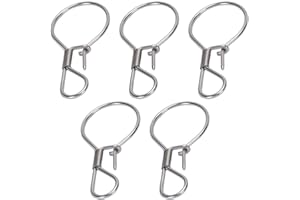 CHICIRIS 5PCS Stainless Steel Fish Locks, Single Handed Live Fish Lock Buckle with Rustproof Design for Freshwater Saltwater 