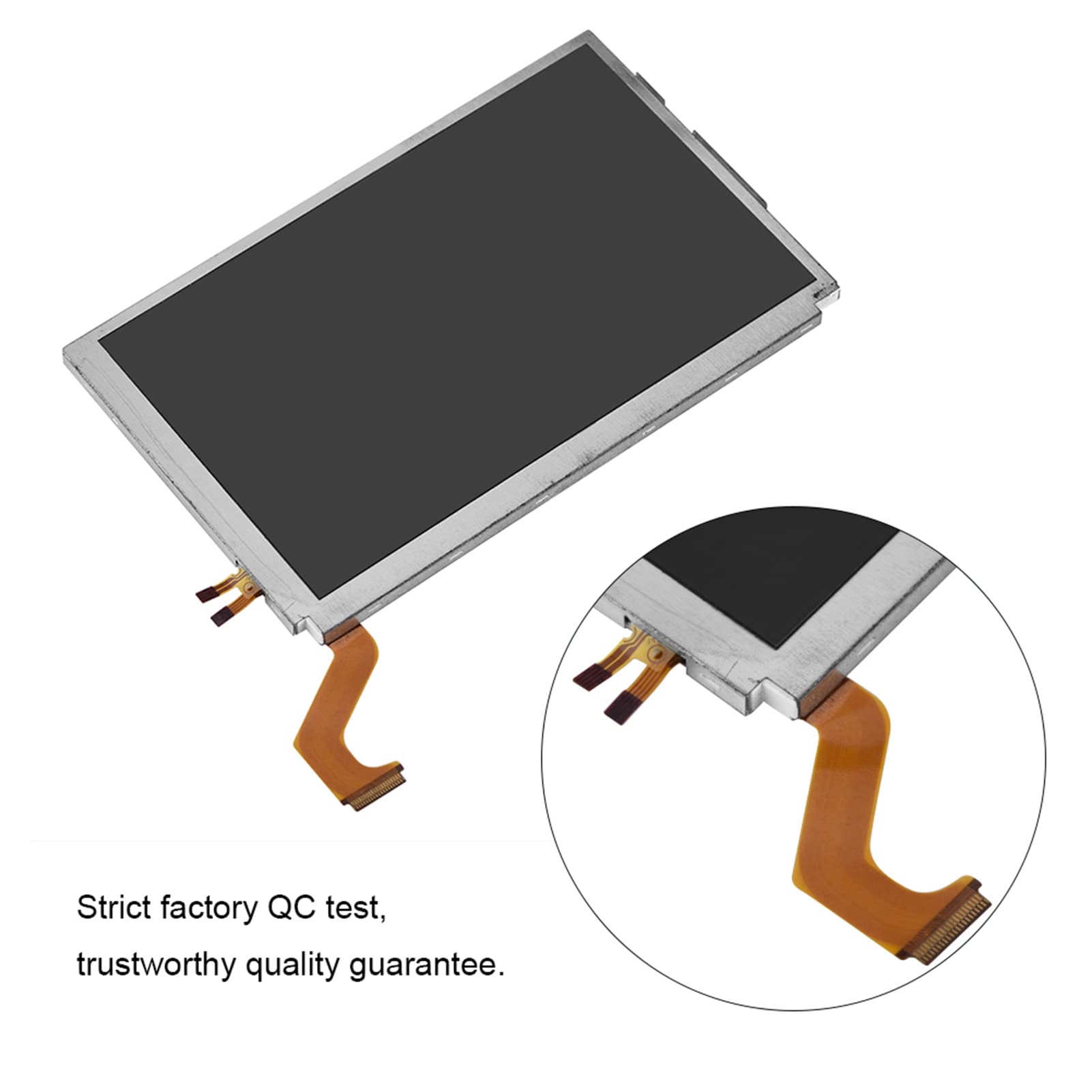 3DS XL Screen Replacement, LCD Screen Display Replacement, Replacement Top Upper LCD Screen Display Upper LCD Screen Replacement LCD Screen Display Parts Accessories(Upper Screen)