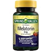 Unique Bundle Store Melatonin 3mg, 120 Tablets - Strawberry Flavor Fast-Dissolve Dietary Supplement, Natural Sleep Aids for Adults (Pack of 1)