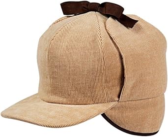 corduroy cap with ear flaps