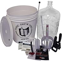 Home Brew Ohio RL-WKZ2-0IJS Gold Complete Beer Equipment Kit (K7) with 5 gal Glass Carboy