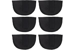 JOINPAYA Upgrade Women’s Suit Shoulder Pads 1cm Thin Black Self-adhesive Sponge Shoulder Cushions 3 Pairs