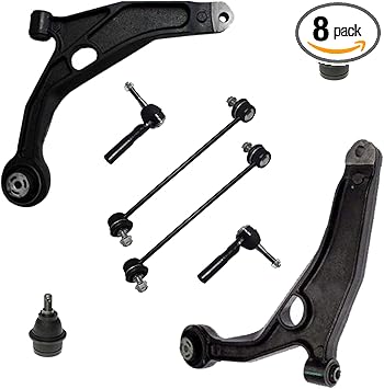 Amazon Com Detroit Axle Front Lower Control Arms W Ball Joint Sway Bar Links Outer Tie Rod Ends Replacement For 08 14 Dodge Avenger Chrysler 200 Sebring Sedan 8pc Set Automotive
