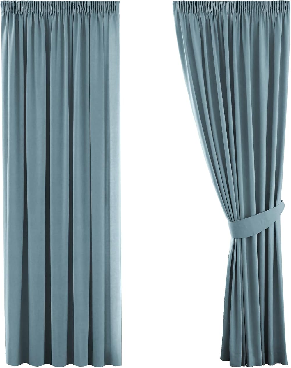 H.Versailtex Citadel Blackout Curtains 2 Panels 46x72 Pencil Pleat Room