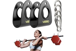 veimia U Clip Barbell Home Gym, Dumbbell Barbell Converter Bar, Landmine Attachment for Barbells, Multi-Purpose Olympic T-Bar Row Attachment.