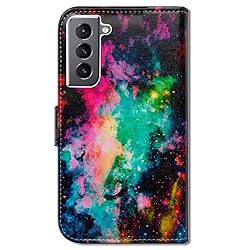 Bcov Galaxy S21 5G Case, Colorful Universe Sky
