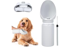 DDMOMMY Dog Water Bottle,Leak Proof Portable Travel Pet Water Bottle, Foldable Lightweight Dog Water Dispenser Drinking Bowl for Dogs,Puppy,Pets, On The Go for Outdoor Walking,Hiking,Travel (19oz)