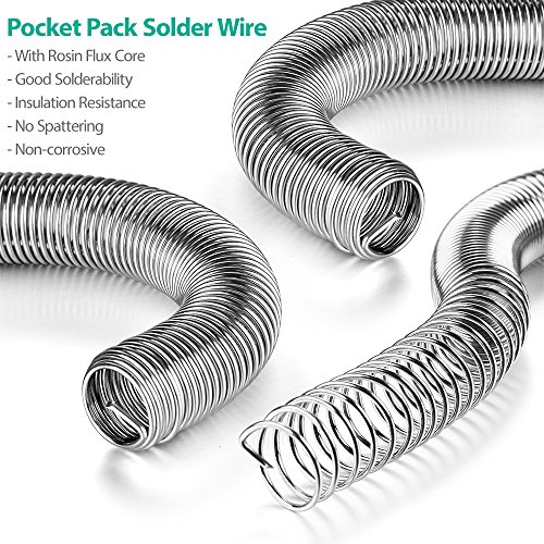 Solder Wire with Flux Rosin Core Tin Lead 63/37 0.031" Diameter 0.42oz in Storage Tube Welding Soldering DIY Works