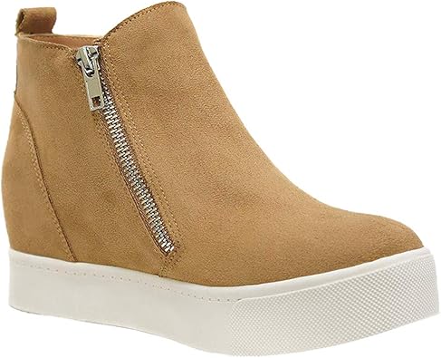 slip on wedge sneakers amazon