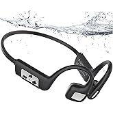 MONODEAL Bone Conduction Headphones Swimming Headphones, IP68 Waterproof Earbuds Bluetooth 5.4, Built-in 32GB MP3 Memory, Open Earphones Underwater Earbuds for Swimming Running Cycling