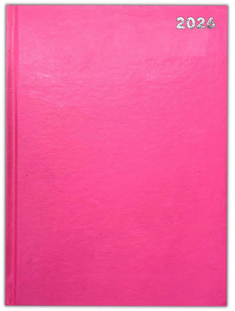 PaulStore 2026 A4 2 Page Per Day Appointment Diary - Hardback Office Diary (Pink)