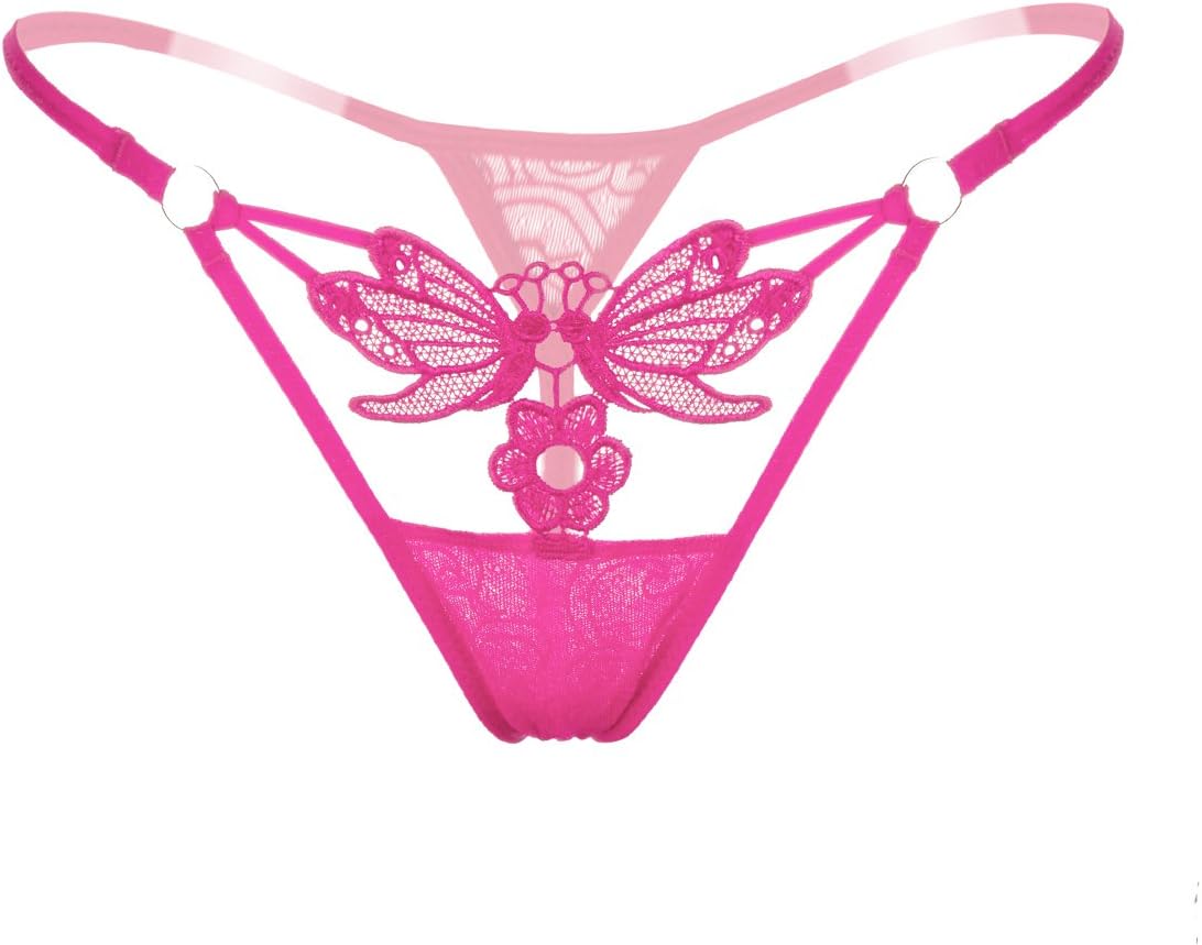 Defline Women Lace G-String Thong Crotch T-Back Night Lingerie Transparent Underwear