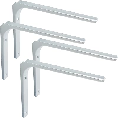 SAYAYO Sayayo Shelf Bracket Corner Brace 300mm x 250mm Matte Black 4Pcs
