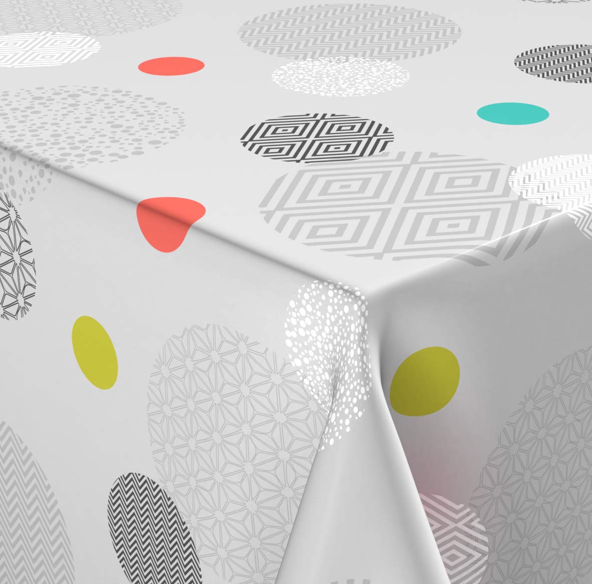 Venilia Tutti Frutti 55320 Rectangular Oilcloth Tablecloth Table Linen Oilcloth Tablecloth Liquid Impermeable Easy Care 1.4 x 1.6 m