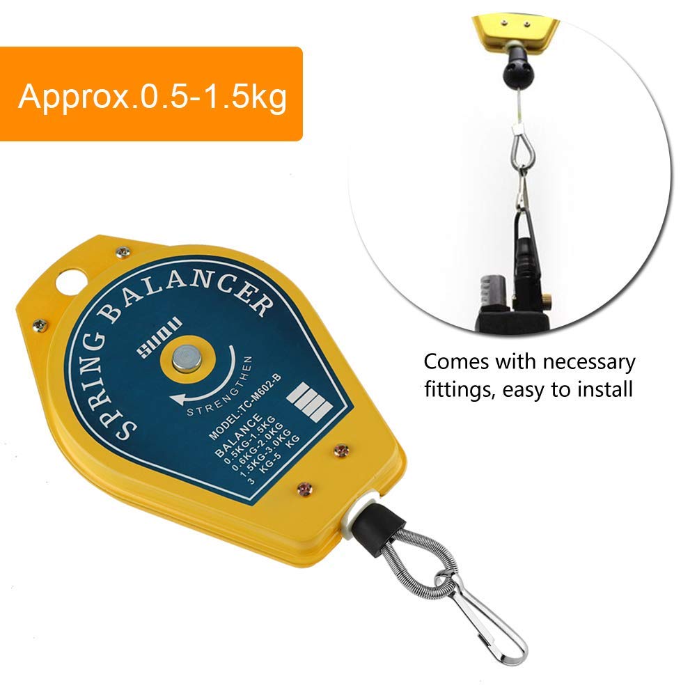Spring Balancer,0.5-1.5Kg Retractable Balance Scales Sturdy Fixture Holder Hanging for Car Manufacturing,Factory - Image 3