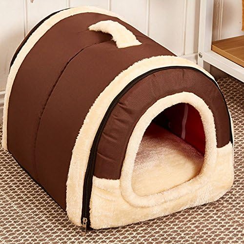 Rainflower Portable Brick Dog House Warm And Cozy Indoor/Outdoor, Great For Dogs, Cats, Puppies, and Rabbits