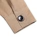 GloryStar Girl's Stylish Adjustable Elastic Waist Windbreaker Jacket Khaki