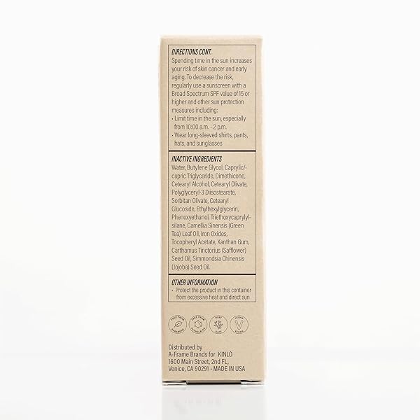 KINLO ALWAYS GOLDEN BODY LOTION | SPF 30, 4 FL OZ | REEF SAFE | FRAGRANCE-FREE BODY MOISTURIZER WITH SPF | BLACK OWNED SKINCARE | MADE IN USA