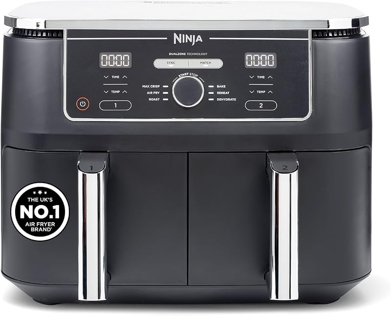 Ninja Foodi MAX Dual Zone Digital Air Fryer 9.5L 6-in-1 AF400UK