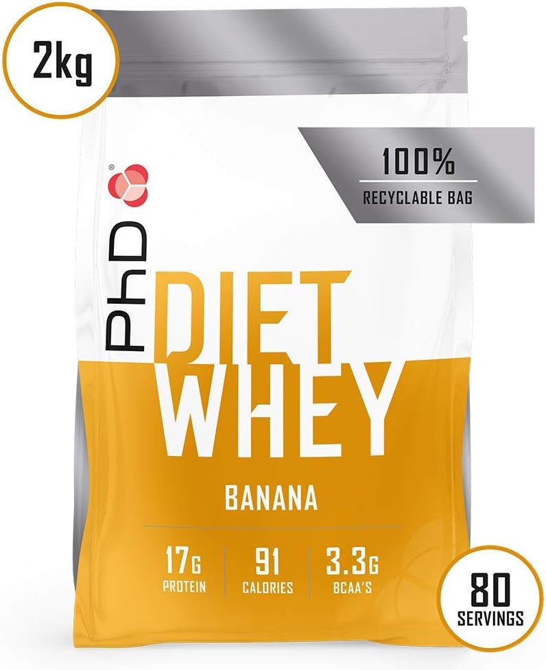 PhD Nutrition Diet Whey Low Calorie Protein Powder, Low Carb, High Protein Lean Matrix, Banana Diet Whey Protein Powder - Image 4
