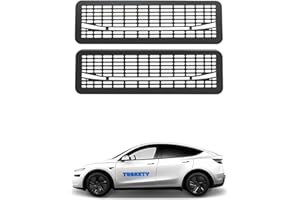 TUSKETY Accessories for Tesla Model Y Juniper 2025 2026 2PCS Rear Under Seat Floor Air Vent Cover for Model Y Juniper Accessories - Air Condition Outlet Grille Protector Flow Vent Grille Protection