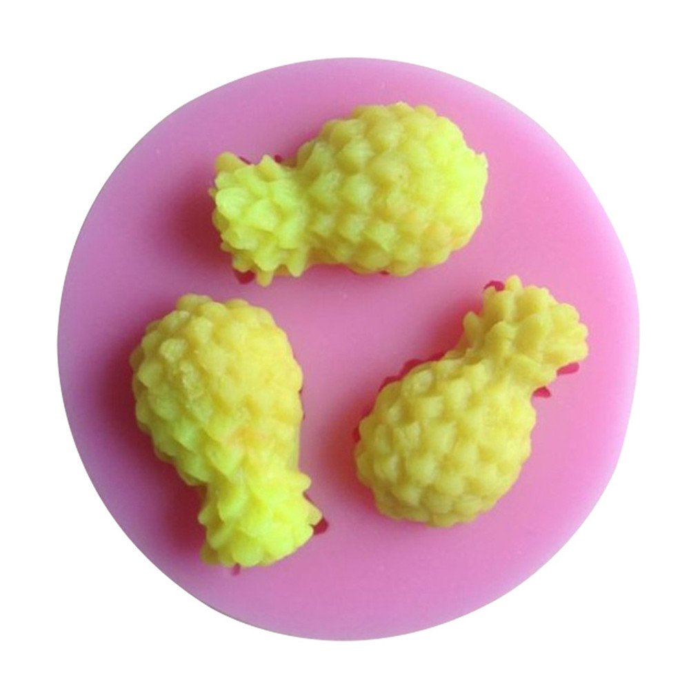 Fly 3d Ananas Forme Fondant Moules En Silicone Pour Decoration De