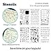 Health and Fitness Journal Supplies Kit - Stickers, Stencils, Washi - Water Tracking, Weight Loss, Habit Trackers, Meal Planning - 29 Piece Accessories Set for Journal Fitness Planners by Sunny Streak