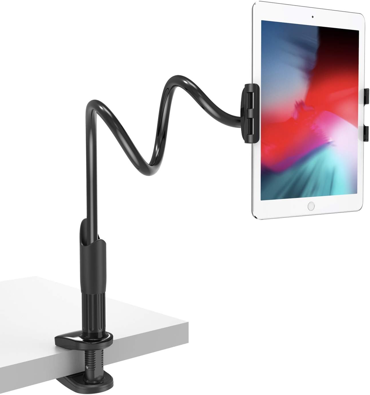 Lamicall Gooseneck Tablet Holder, Flexible Tablet Stand Universal Lazy Arm Adjustable Holder
