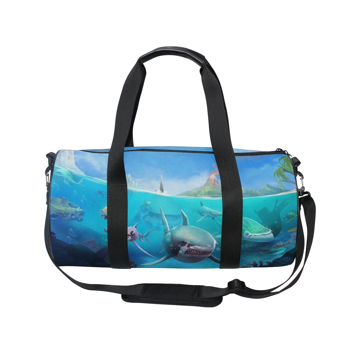 Evolutions African Animal Giraffe Sunset Travel Duffel Bag Sports Gym Bag For Men & Women