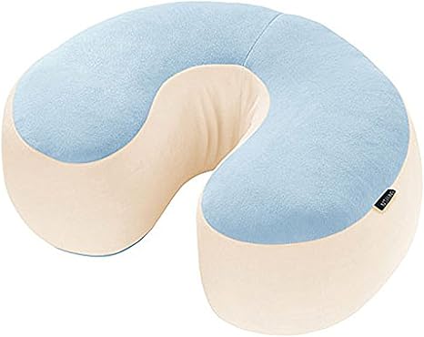 Amazon ビーズ クッション シート 座椅子 枕 ネックピロー うつぶせ寝 車用 おすすめ ステッカー付 ふわもち Big サイズ ブルー ネックピロー オンライン通販