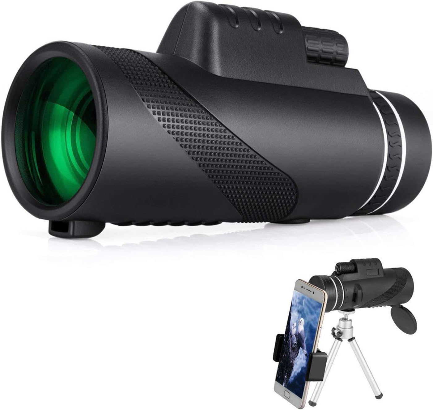 Monocular Telescope 40x60 Bak4 High Power Prism Portable Handheld